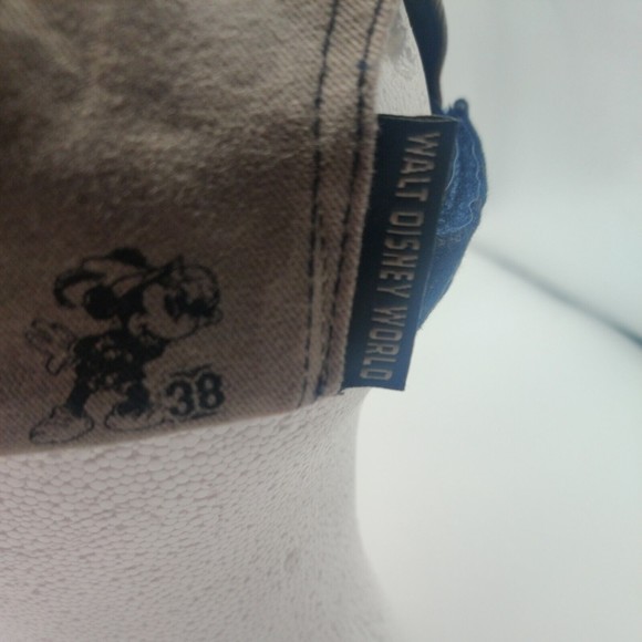 Disney Parks Mickey Mouse Through the Years Baseball Cap  Adjustable Tan Blue - Picture 5 of 9
